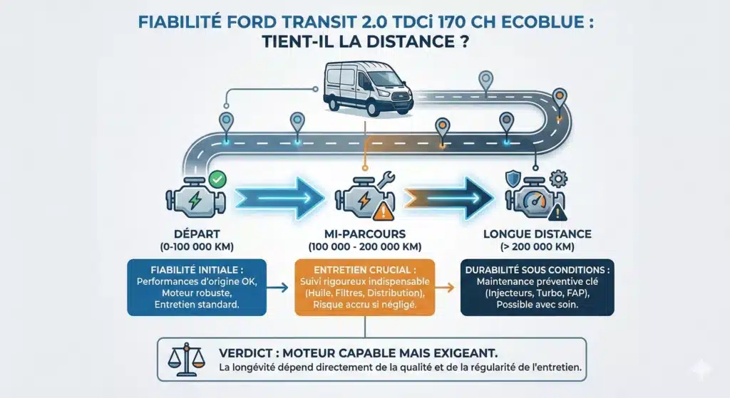 Fiabilité Ford Transit 2.0 TDCi 170 ch le moteur Ecoblue tient-il la distance ?