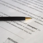 Employeur et salarié signant une convention de rupture dans un bureau professionnel